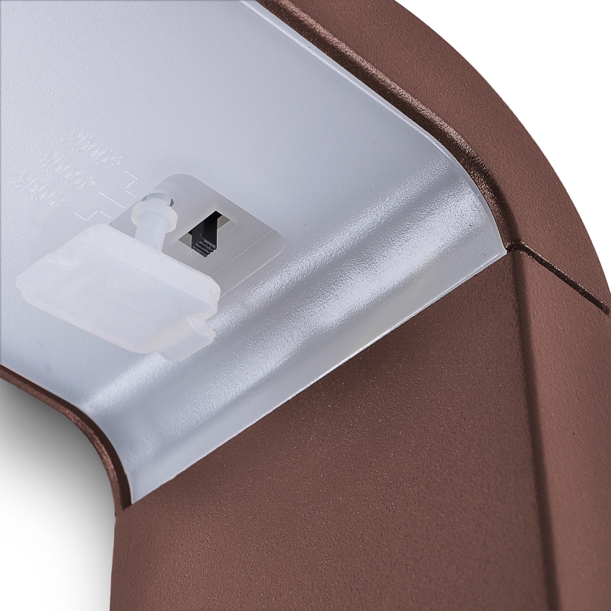 Brilagi - LED kültéri lámpa BARI LED/7W/230V 3000/4000/6000K barna IP54 30 cm