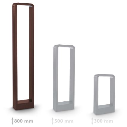 Brilagi - LED kültéri lámpa BARI LED/7W/230V 3000/4000/6000K barna IP54 80 cm