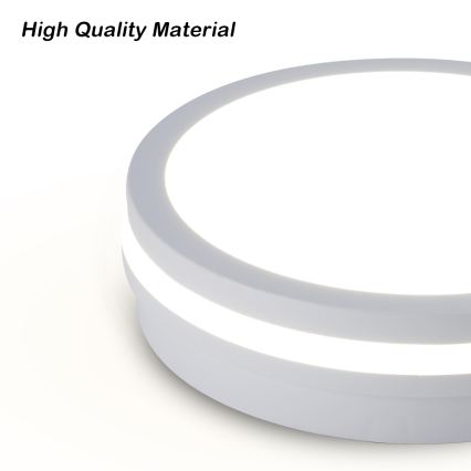 Brilagi - BENE LED kültéri mennyezeti lámpatest érzékelővel LED/18W/230V, átm. 21,5 cm, fehér, IP54