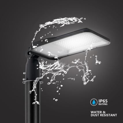 Brilagi - LED kültéri utcai lámpa 3 m-es oszloppal és csuklóval URBANLIGHT LED/100W/230V fekete IP65
