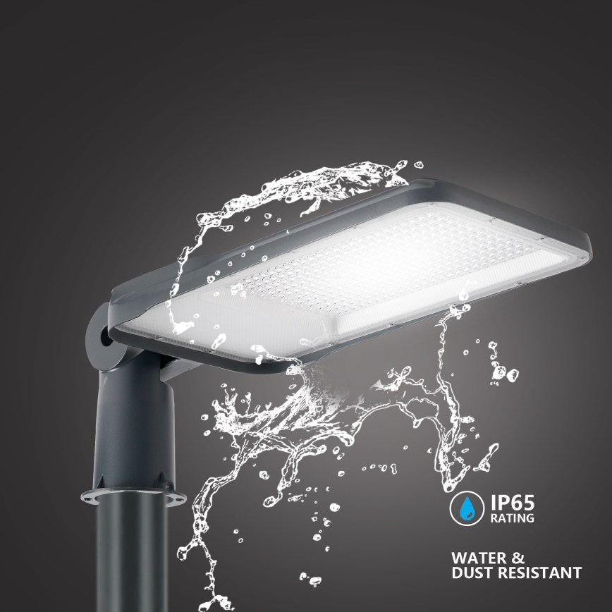 Brilagi - 3 m-es oszloppal és csuklóval ellátott kültéri LED utcai lámpa URBANLIGHT LED/200W/230V, antracit, IP65