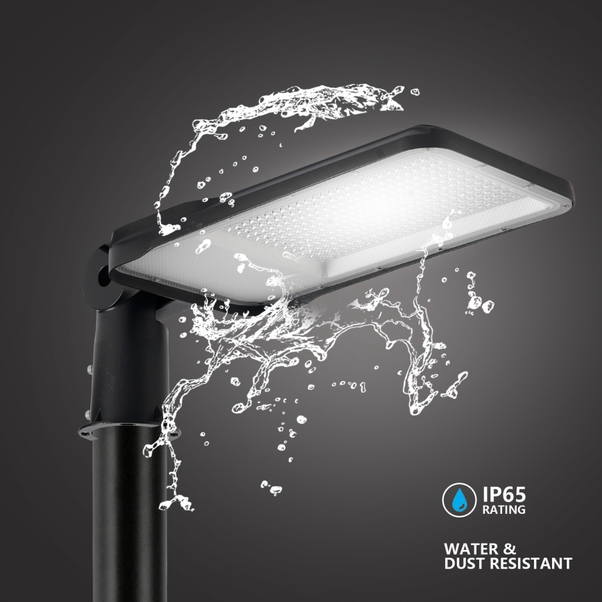 Brilagi - LED URBANLIGHT kültéri utcai lámpa 3 m-es oszloppal és állítható csuklóval, 200W/230V, fekete, IP65
