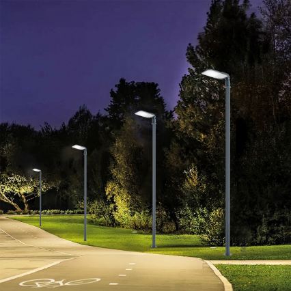 Brilagi - URBANLIGHT 4 m oszloppal és csuklóval kültéri LED utcai lámpa LED/100W/230V antracit IP65