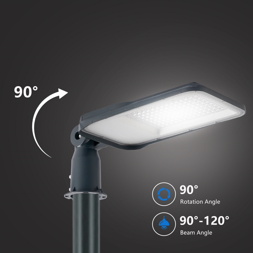 Brilagi - URBANLIGHT 4 m oszloppal és csuklóval kültéri LED utcai lámpa LED/100W/230V antracit IP65