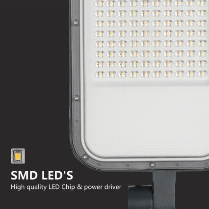Brilagi - URBANLIGHT 4 m oszloppal és csuklóval kültéri LED utcai lámpa LED/100W/230V antracit IP65