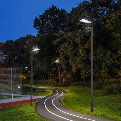Brilagi - LED kültéri utcai lámpa oszloppal és csuklós kivitellel, 4 m, URBANLIGHT LED/200W/230V, fekete, IP65