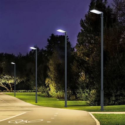 Brilagi - URBANLIGHT kültéri utcai LED lámpa oszloppal és csuklóval 5 m LED/200W/230V antracit IP65