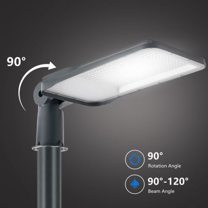 Brilagi - 4 m-es oszloppal és csuklóval rendelkező kültéri LED utcai lámpa URBANLIGHT LED/200W/230V antracit IP65