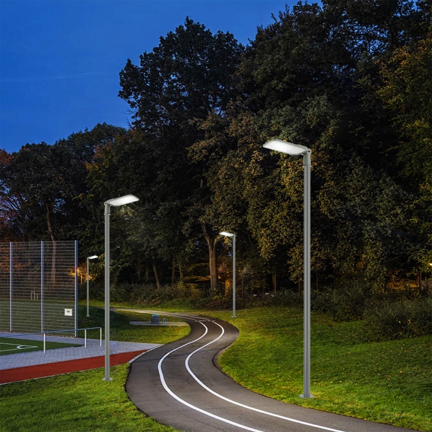 Brilagi - URBANLIGHT kültéri LED utcai lámpa 3 m-es oszloppal és állítható csuklóval, LED/200W/230V, szürke, IP65