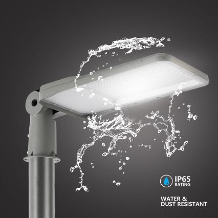 Brilagi - URBANLIGHT kültéri LED utcai lámpa 3 m-es oszloppal és állítható csuklóval, LED/200W/230V, szürke, IP65