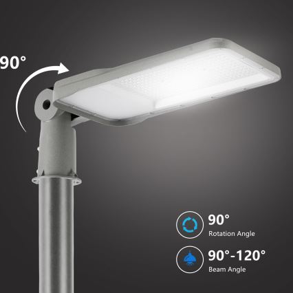 Brilagi - URBANLIGHT kültéri LED utcai lámpa 3 m-es oszloppal és állítható csuklóval, LED/200W/230V, szürke, IP65