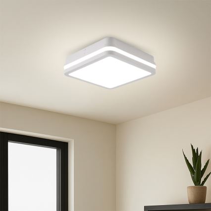 Brilagi - LED kültéri lámpatest BENE LED/24W/230V 26x26 cm fehér IP54