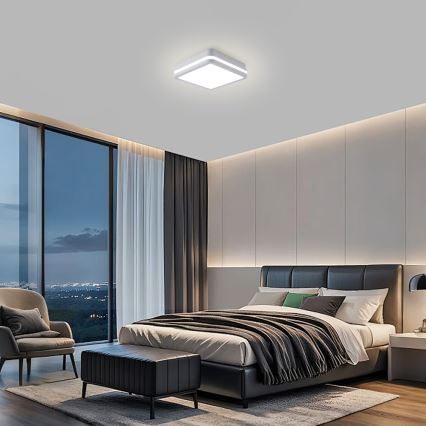 Brilagi - LED kültéri lámpatest BENE LED/24W/230V 26x26 cm fehér IP54