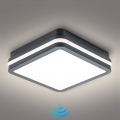 Brilagi - LED Kültéri lámpatest érzékelővel BENE LED/18W/230V 22x22 cm antracit IP54