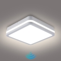 Brilagi - LED kültéri lámpatest érzékelővel BENE LED/18W/230V 22x22 cm fehér IP54