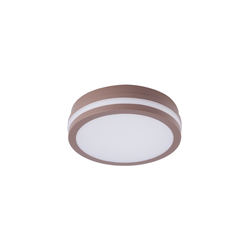 Brilagi - LED kültéri mennyezeti lámpatest érzékelővel BENE LED/18W/230V átm. 21,5 cm barna IP54