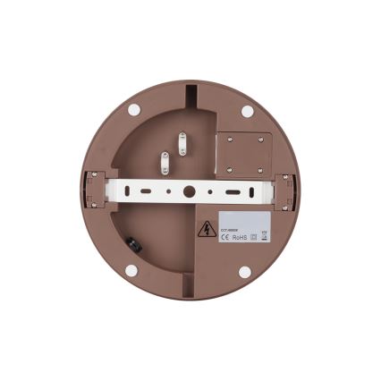 Brilagi - LED kültéri mennyezeti lámpatest érzékelővel BENE LED/18W/230V átm. 21,5 cm barna IP54