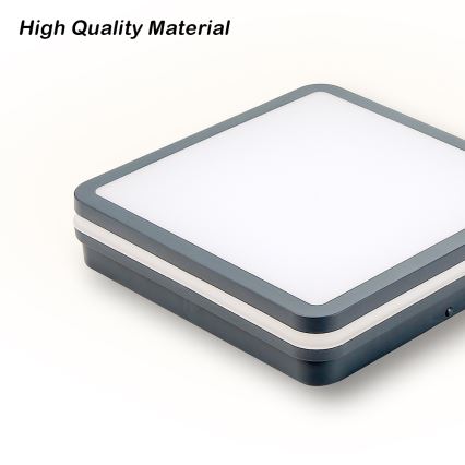 Brilagi - LED kültéri lámpatest mozgásérzékelővel BENE LED/24W/230V 26x26 cm antracit IP54