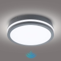 Brilagi - LED kültéri lámpatest érzékelővel BENE LED/24W/230V Ø 26 cm antracit IP54