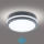 Brilagi - LED kültéri lámpatest mozgásérzékelővel BENE LED/18W/230V átm. 22 cm antracit IP54