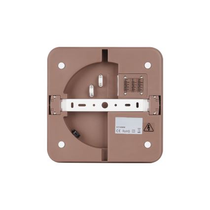 Brilagi - BENE kültéri LED mennyezeti lámpatest LED/18W/230V 21,5x21,5 cm barna IP54