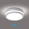 Brilagi - LED kültéri mennyezeti lámpatest érzékelővel BENE LED/18W/230V átm. 21,5 cm fehér IP54