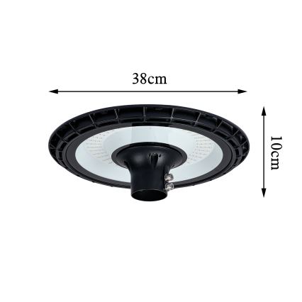 Brilagi - LED kültéri utcai lámpa 3 m-es oszloppal URBANSPARK LED/120W/230V fekete IP65