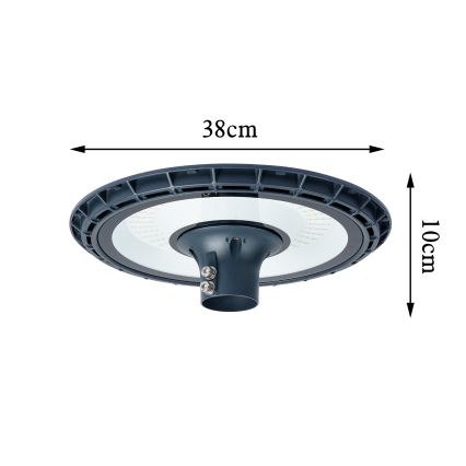 Brilagi - LED kültéri utcai lámpa 3 m-es oszloppal URBANSPARK LED/120W/230V antracit IP65