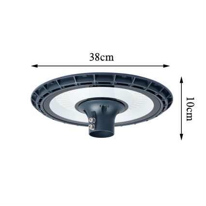 Brilagi - LED kültéri utcai lámpa 5 m-es oszloppal URBANSPARK LED/120W/230V antracit IP65