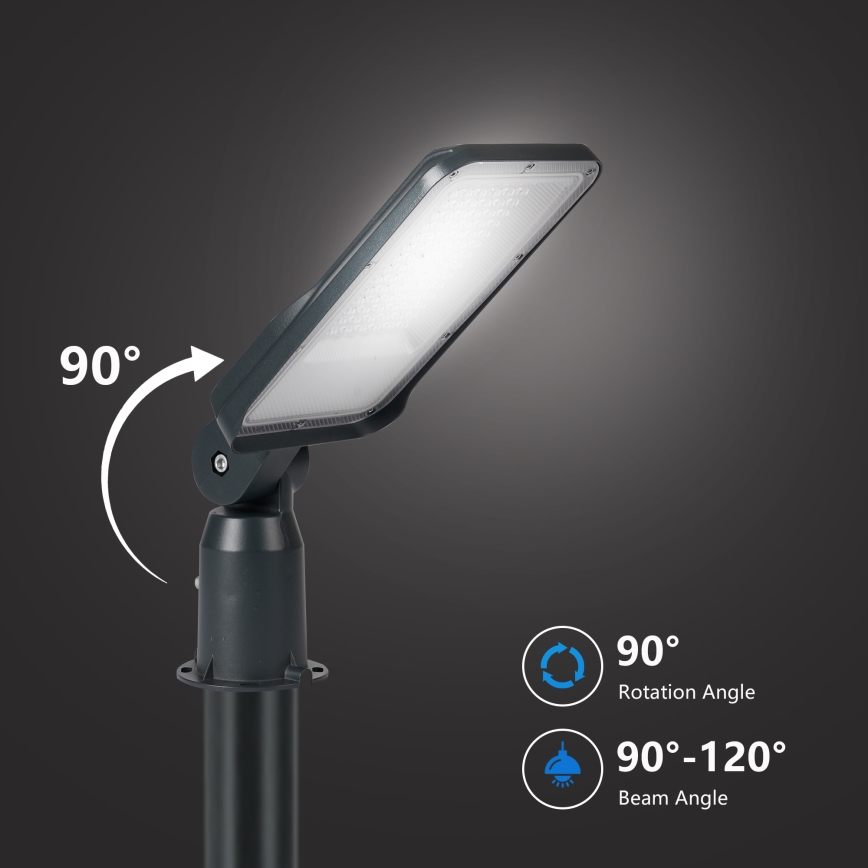 Brilagi - URBANLIGHT kültéri utcai LED lámpa állítható csuklóval 50W/230V antracit IP65