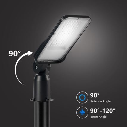 Brilagi - LED kültéri utcai lámpa csuklóval URBANLIGHT LED/50W/230V fekete IP65