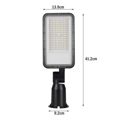 Brilagi - LED kültéri utcai lámpa csuklóval URBANLIGHT LED/50W/230V fekete IP65