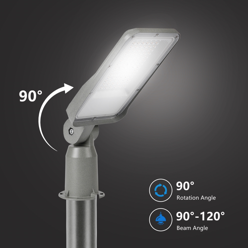 Brilagi - LED kültéri utcai lámpa állítható csuklóval URBANLIGHT LED/50W/230V szürke IP65