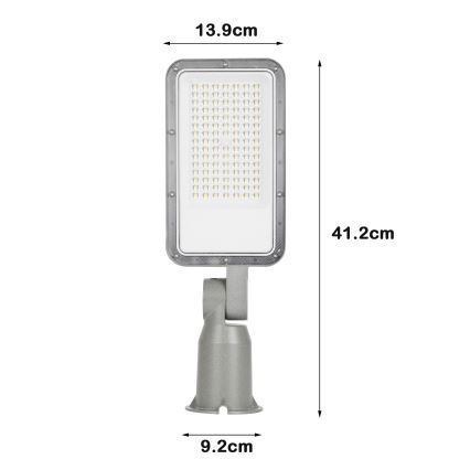 Brilagi - LED kültéri utcai lámpa állítható csuklóval URBANLIGHT LED/50W/230V szürke IP65