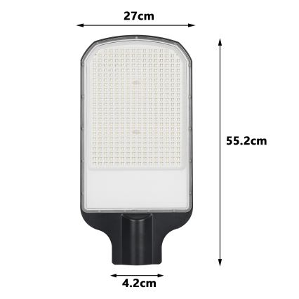 Brilagi - LED kültéri utcai lámpa URBANLIGHT LED/200W/230V fekete IP65
