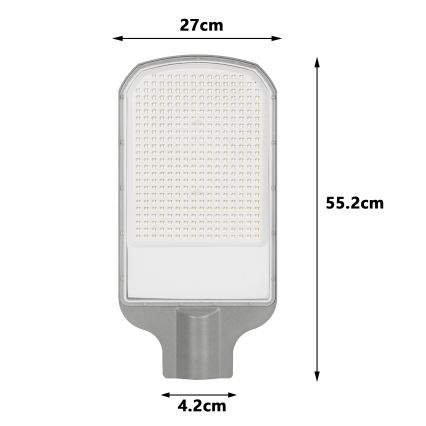 Brilagi - LED kültéri utcai lámpa URBANLIGHT LED/200W/230V szürke IP65