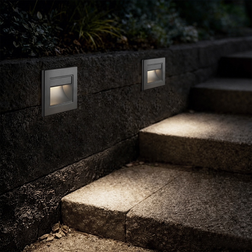 Brilagi - LED lépcsőlámpa STEP LIGHT LED/1,5W/230V IP44 antracit
