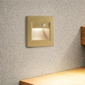 Brilagi - LED lépcsővilágító lámpa érzékelővel STEP LIGHT LED/1,5W/230V IP44 aranyszínű