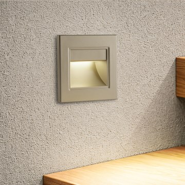 Brilagi - LED lépcsővilágító lámpa STEP LIGHT LED/1,5W/230V IP44 aranyszínű