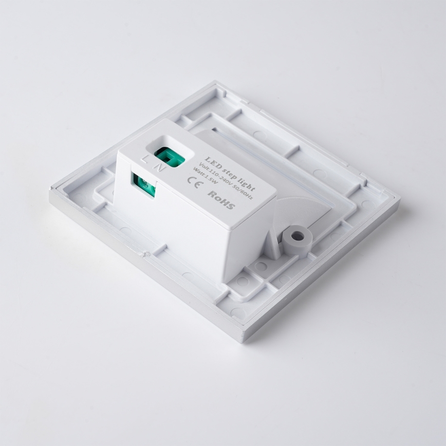 Brilagi - LED lépcsővilágító lámpa STEP LIGHT LED/1,5W/230V IP44 ezüst