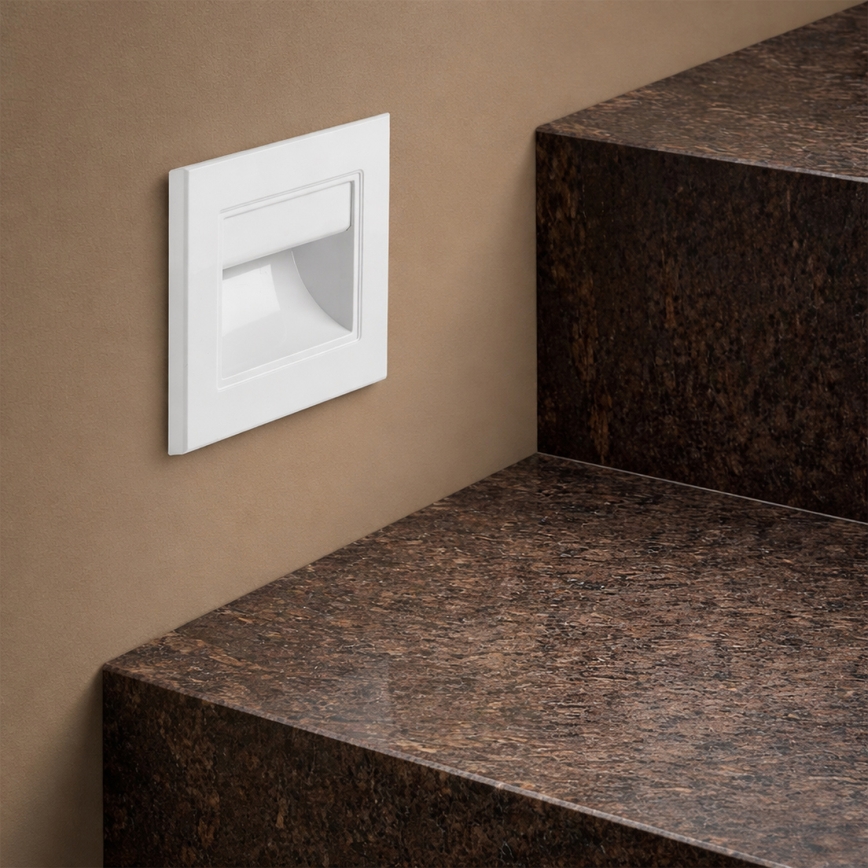 Brilagi - LED lépcsővilágító lámpa STEP LIGHT LED/1,5W/230V IP44 fehér