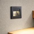 Brilagi - LED lépcsővilágító lámpa STEP LIGHT LED/1,5W/230V IP44 fekete