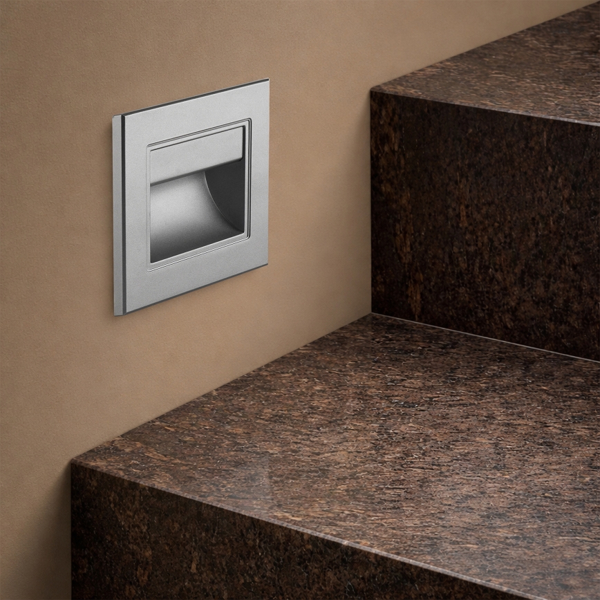 Brilagi - LED lépcsővilágító lámpatest STEP LIGHT LED/1,5W/230V IP44 antracit