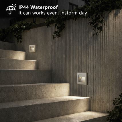 Brilagi - LED lépcsővilágító lámpatest STEP LIGHT LED/1,5W/230V IP44 antracit