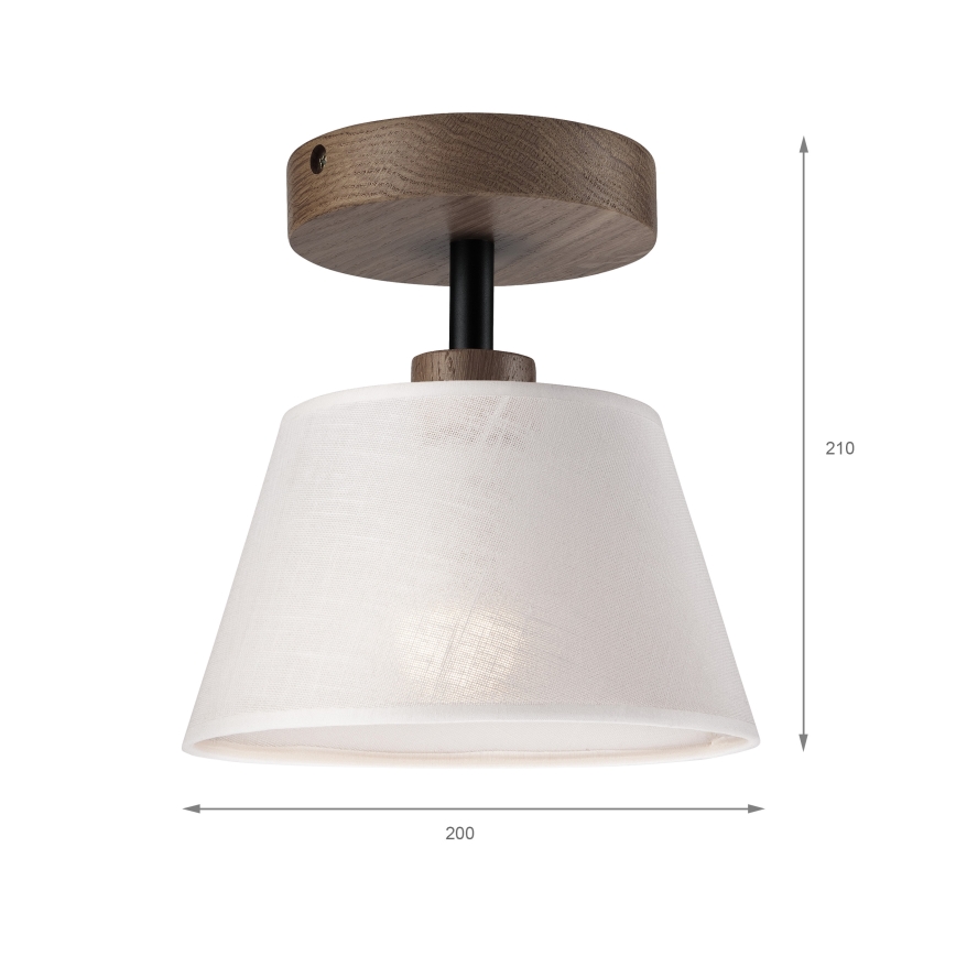Brilagi - LED Mennyezeti lámpa ANTHONY 1xE14/60W/230V tölgy dió/fehér