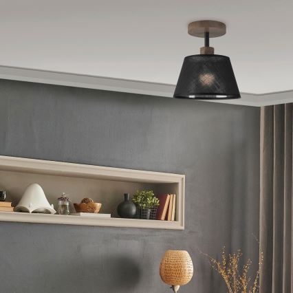 Brilagi - LED Mennyezeti lámpa ANTHONY 1xE14/60W/230V tölgy dió/fekete