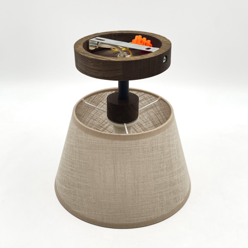 Brilagi - LED Mennyezeti lámpa ANTHONY 1xE14/60W/230V tölgy dió/bézs