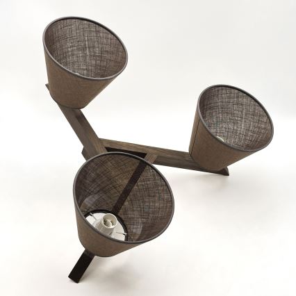 Brilagi - LED Mennyezeti lámpa ANTHONY 3xE14/40W/230V tölgy dióbarna