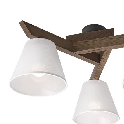 Brilagi - LED Felületre szerelhető csillár ANTHONY 3xE14/40W/230V tölgy dió/fehér