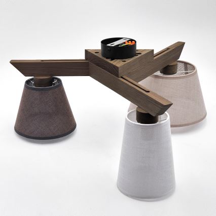 Brilagi - LED Mennyezeti lámpa ANTHONY 3xE14/40W/230V tölgy dió